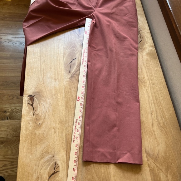 THEORY TROUSER PANTS 10 ANKLE LENGTH NWOT SALMON CAREER CASUAL OFFICE CLASSIC - Picture 9 of 12